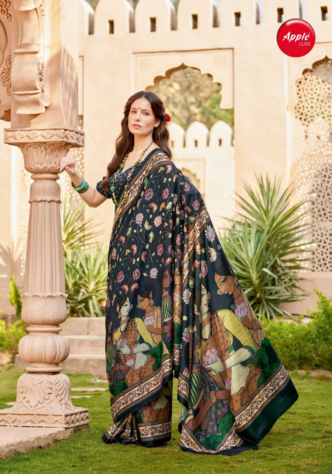 Roop Rani Vol 1 By Apple Printed Silk Sarees Wholesalers In Delhi